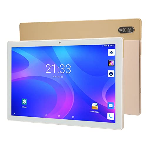 Gugxiom 10-Zoll-Tablet, 8 GB RAM, 256 GB Speicher, 8800-mAh-Akku, 10-Zoll-IPS-Display (1920 X 1200), Augenschutzbildschirm,11, Unterstützt 2,4 G/5 G WLAN, 5,0 BT, Dual-Kamera (EU-Stecker) von Gugxiom