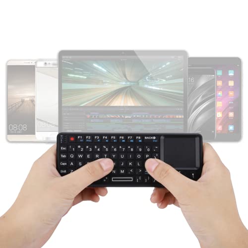 Gugxiom 2.4G Kabellose Touchpad-Tastatur, USB2.0 Kabellose -Tastatur mit 69 Beleuchteten Tasten mit Touchpad, IR-Anzeige, Empfänger und USB-Kabel für Ps3/4 und Xbox 360. von Gugxiom
