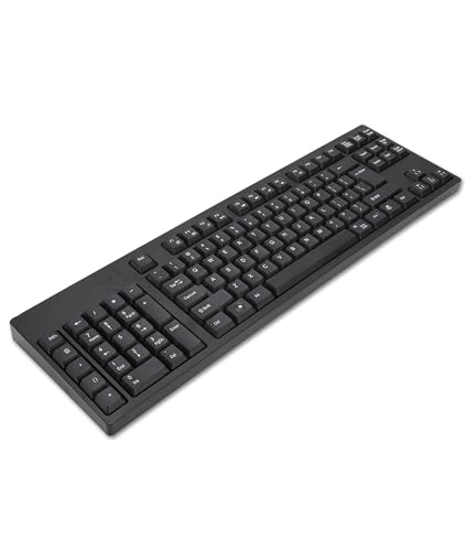 Gugxiom Linkshänder-Tastatur, 109 Tasten, Ergonomische Tastatur mit Micro-USB-Anschluss, Linke Numpad-Tastatur mit 2 USB-Schnittstellen für Business Accounting Designer von Gugxiom