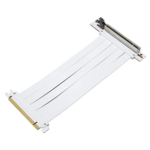 Gugxiom PCIE 4.0x16 Extender PCIE 4.0 Riser-Kabel, Rechtwinkliges 128 GB/bsp GPU-Verlängerungskabel PCIE Riser-Kabel, PCIE Riser-Kabel 4.0 Grafikkarten-Verlängerungskabel für RTX3090 (20 cm) von Gugxiom