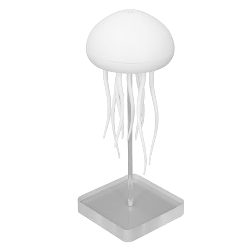 Quallenlampe, Quallen-Lavalampe, Schwimmende Quallenlampe, Tragbare LED-Quallen-Nachttischlampe mit RGB-Farbverlauf, Wiederaufladbare Jellyflow-Lampe mit Sprachsteuerung von Gugxiom