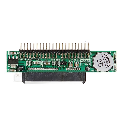 Gugxiom SATA-auf-IDE-Adapter, 1,5 Gbit/s SATA-Buchse auf 44-poligen IDE-Stecker, Festplattenkonverter für ATA 133 HDD, CD, DVD von Gugxiom