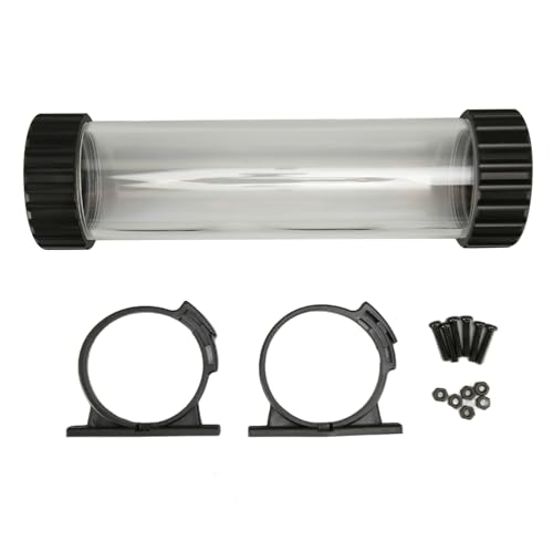 Gugxiom Zylindrischer Wasserkühltank, G1/4 Zoll Durchmesser 50 Mm, Länge 240 Mm, Transparent für PC-Wasserkühlsystem-Reservoir mit Acryl und POM, für Schnellere Wärmeableitung Gugxiom Zylindrischer Wasserkühltank, G1/4 Zoll Durchmesser 50 Mm, Länge 240 Mm, Transparent für PC-Wasserkühlsystem-Reservoir mit Acryl und POM, für Schnellere Wärmeableitung von Gugxiom