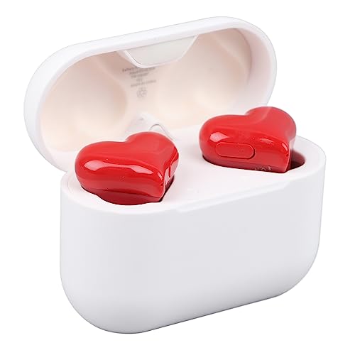 Herzförmige Kabellose Kopfhörer, Niedliche Kabellose Ohrhörer, Kabellose Bluetooth-Kopfhörer mit Ladehülle, für Workouts, Sport, Reisen Im Freien Herzförmige Kabellose Kopfhörer, Niedliche Kabellose Ohrhörer, Kabellose Bluetooth-Kopfhörer mit Ladehülle, für Workouts, Sport, Reisen Im Freien von Gugxiom