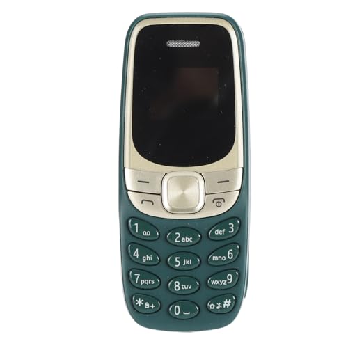 Gugxiom Kleines Bluetooth-Handy, 0,66 Zoll, Entsperrter Freisprech-Bluetooth-Kopfhörer, Wählgerät, Unterstützt Dual-SIM-Karte, Entsperrtes Handy für Studenten (Green) von Gugxiom