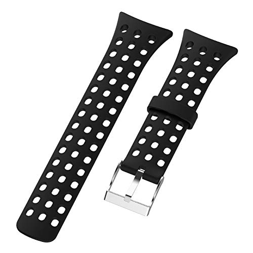 Smartwatch-Armband aus Silikonkautschuk für M-Serie M1 M2 M4 M5 (Schwarz) von Gugxiom