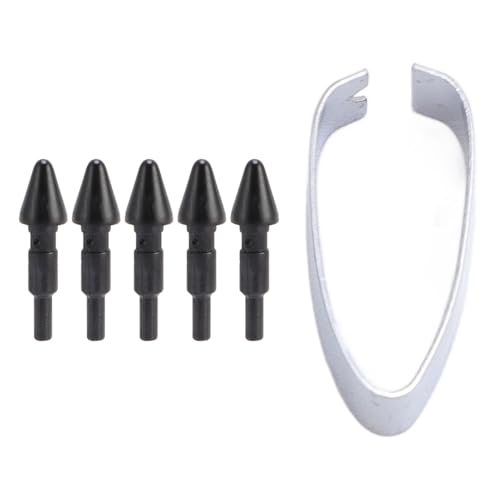 Stylus -Stift -Tipps, 5pcs Hohe Genauigkeitsnibs, Abriebsicherheitstilersatz -Tipps mit Pinzetten für AES 3.0 -Protokoll von Gugxiom