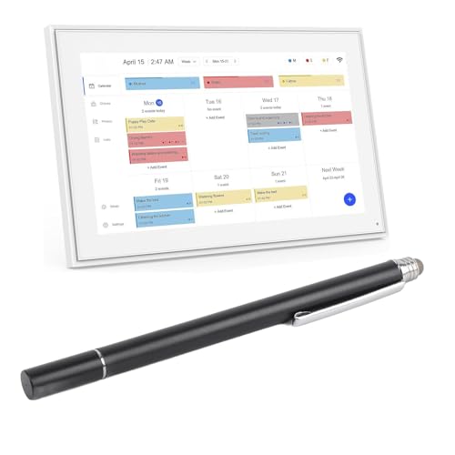 Stylus Stift für Touchscreen, Hohe Empfindlichkeit 2 in 1 Dual Tipps Kapazitiver Stiftstift, Professionelles Tragbares Design für Kalender und Digitale Kalenderanwendungen (Black) von Gugxiom