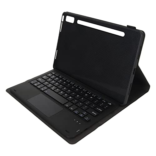 Tablet-Tastaturhülle für Lenovo Tab P11 Pro 2. Generation, Abnehmbare Tastatur mit Stifthalter, Integriertes Touchpad, Tablet-Hülle für Pad Pro 2022 11,2 Zoll (Schwarz) von Gugxiom