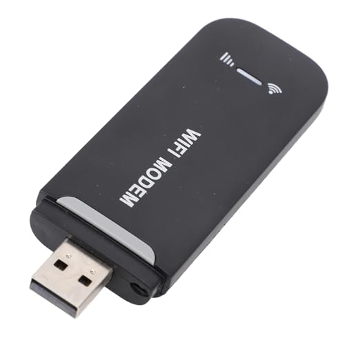 Tragbares WiFi 4G SIM -Kartenmodem, 8 WiFi -Benutzer 4G LTE -Router mit SIM -Kartensteckplatz, Hochgeschwindigkeits -Tragbar -Reisebotter -Hotspot - -Router USB -Modem (Black) von Gugxiom