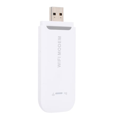 Tragbares WiFi 4G SIM -Kartenmodem, 8 WiFi -Benutzer 4G LTE -Router mit SIM -Kartensteckplatz, Hochgeschwindigkeits -Tragbar -Reisebotter -Hotspot - -Router USB -Modem (White) von Gugxiom