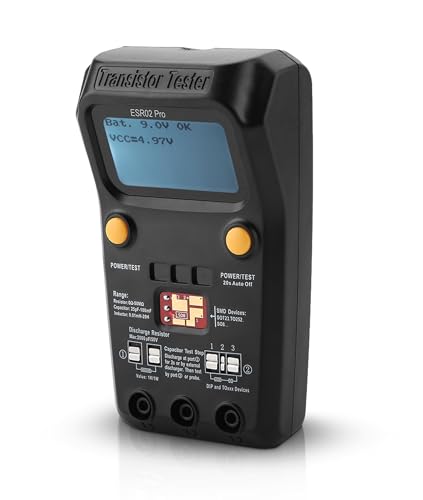 Transistor-Tester BSIDE ESR02 Pro Transistor-Kondensator-Tester Digitaler Transistor-Kondensator-Tester, SMD-Chip-Komponenten-Induktivitätsmessgerät, großes LCD-Display, mit Funktion Transistor-Tester BSIDE ESR02 Pro Transistor-Kondensator-Tester Digitaler Transistor-Kondensator-Tester, SMD-Chip-Komponenten-Induktivitätsmessgerät, großes LCD-Display, mit Funktion von Gugxiom