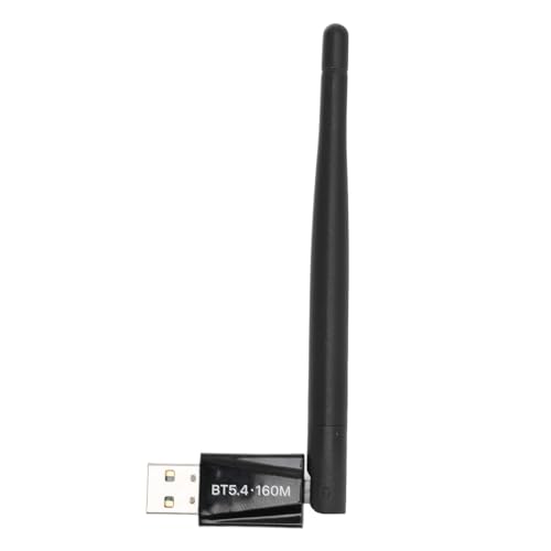 USB-Bluetooth 5.4-Adapter mit Großer Reichweite für PC-Desktop, 2,4 GHz 160 M Kabelloser Sender-Dongle für Windows-Laptop-Desktop, Kabellose Tastatur-Maus von Gugxiom