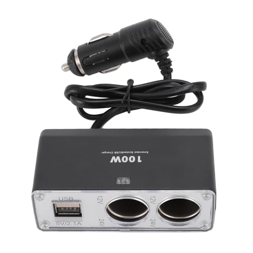 Zigarette Leichter USB -Ladegerät, 100W Dual USB Car Cigarette Lighter Plug Splitter Adapter USB C -Ladegerät für DC 12 V Bis 24 V Fahrzeuge Zigarette Leichter USB -Ladegerät, 100W Dual USB Car Cigarette Lighter Plug Splitter Adapter USB C -Ladegerät für DC 12 V Bis 24 V Fahrzeuge von Gugxiom