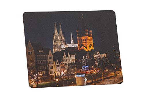 Guido Jakobs Mauspad Kölner Dom und Altstadt (Mousepad Altstadt mit Pegelturm von Köln) 20109 von Guido Jakobs