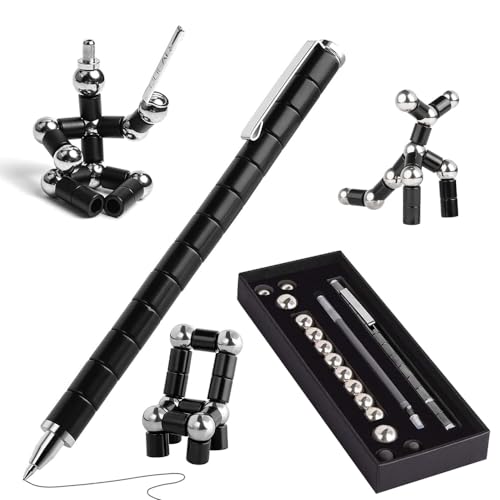 Guidre Fidget Pen, Magnetischer Kugelschreiber, Lustig Multifunktions Magnetstift, Magnetischer Fidget Stift, Penspinning Stift Geschenk für Junge Männer Frauen Kinder von Guidre