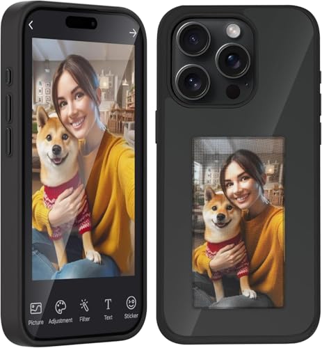 Ink Screen Handyhülle(HD-Upgrade),3,94 Zoll Personalisierte Hülle für iPhone 13 pro,Benutzerdefinierte Bilder auf dem E-Ink Handyhülle anzeigen,AI Phone Case,NFC Hülle von Guidre