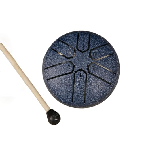 Guihydur 3 6-Ton Steel Tongue Drum Mini Hand Pan Drums mit Drumsticks Percussion Musikinstrumente Schlagzeugzubehör A Guihydur 3 6-Ton Steel Tongue Drum Mini Hand Pan Drums mit Drumsticks Percussion Musikinstrumente Schlagzeugzubehör A von Guihydur