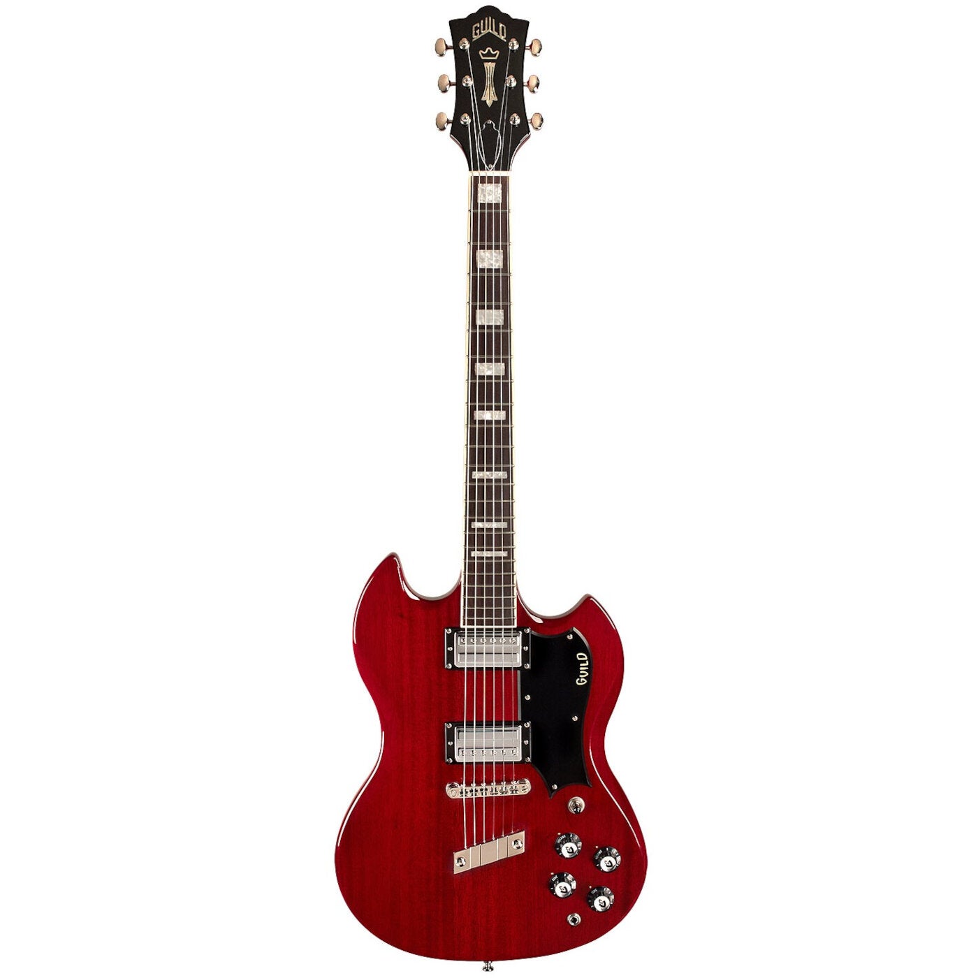 (B-Ware) Guild Newark St. Collection Polara Deluxe Cherry Red Electric Guitar von Guild