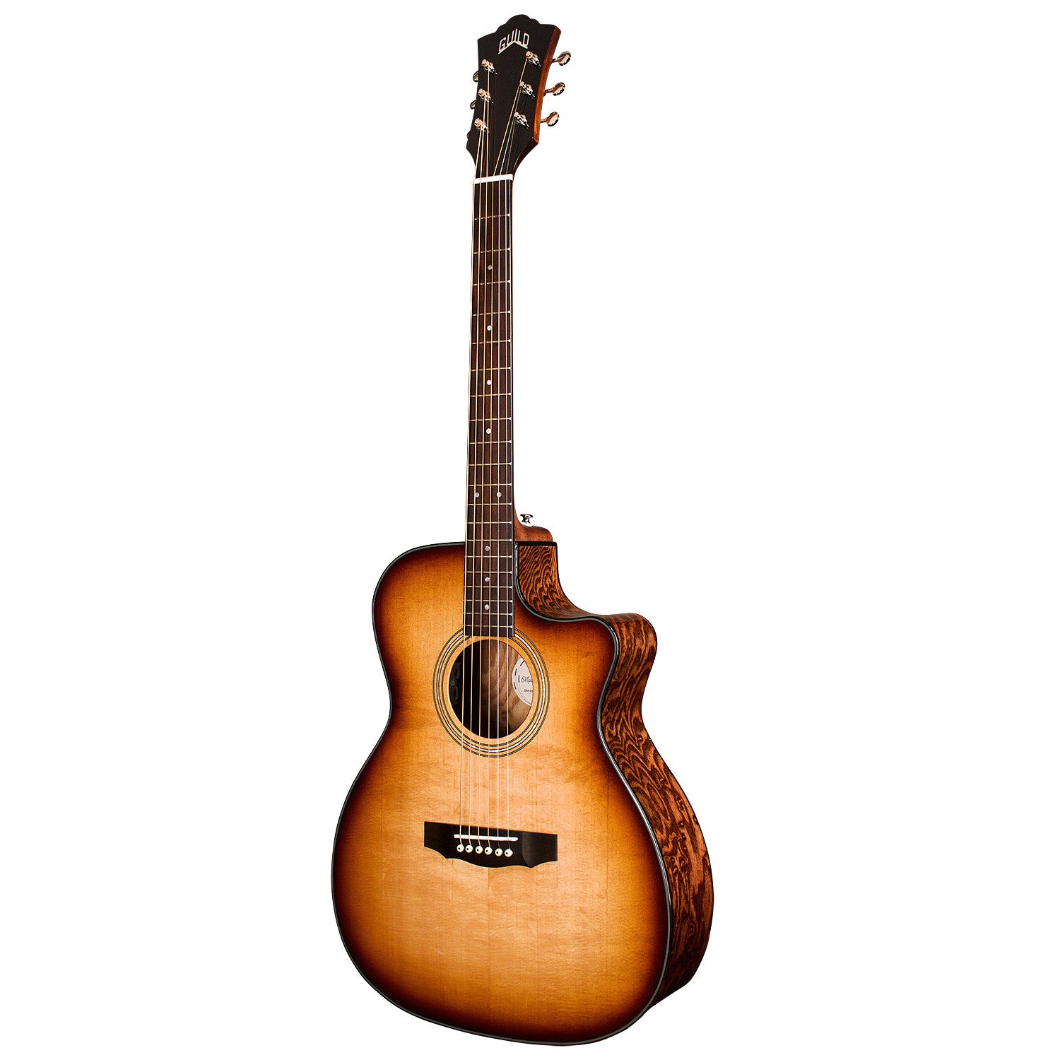 (B-Ware) Guild OM-260CE Deluxe Burl Edge Burst Westerly Electro-Acoustic Guitar von Guild
