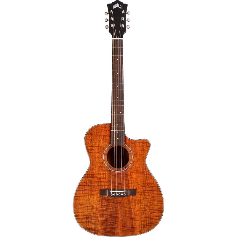 (B-Ware) Guild Westerly Collection OM-260CE Deluxe Blackwood Natural Electro-Acoustic Guitar von Guild