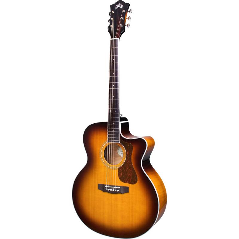 Guild F-250CE Deluxe Maple Antique Burst Westerly Electro-Acoustic Guitar von Guild