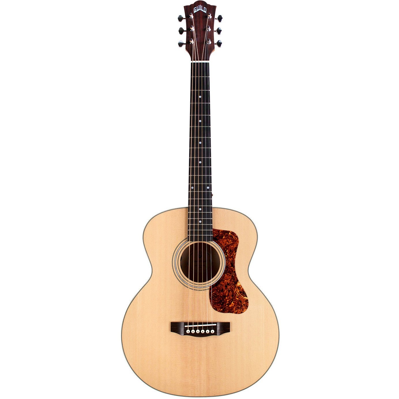 Guild Jumbo Junior Flame Maple Antique Blonde Satin Electro-Acoustic Guitar von Guild