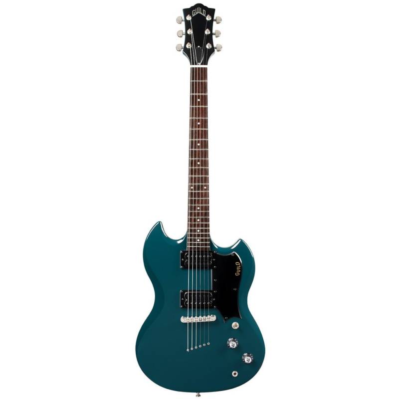 Guild Newark St. Collection Polara Blue Steel Electric Guitar von Guild