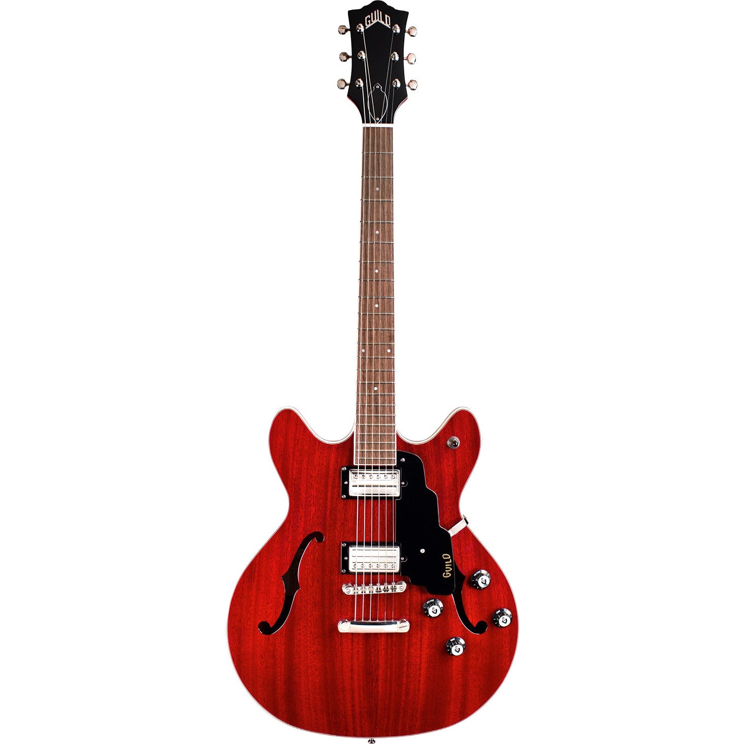 Guild Newark St. Collection Starfire I DC Cherry Red Semi-Acoustic Guitar von Guild