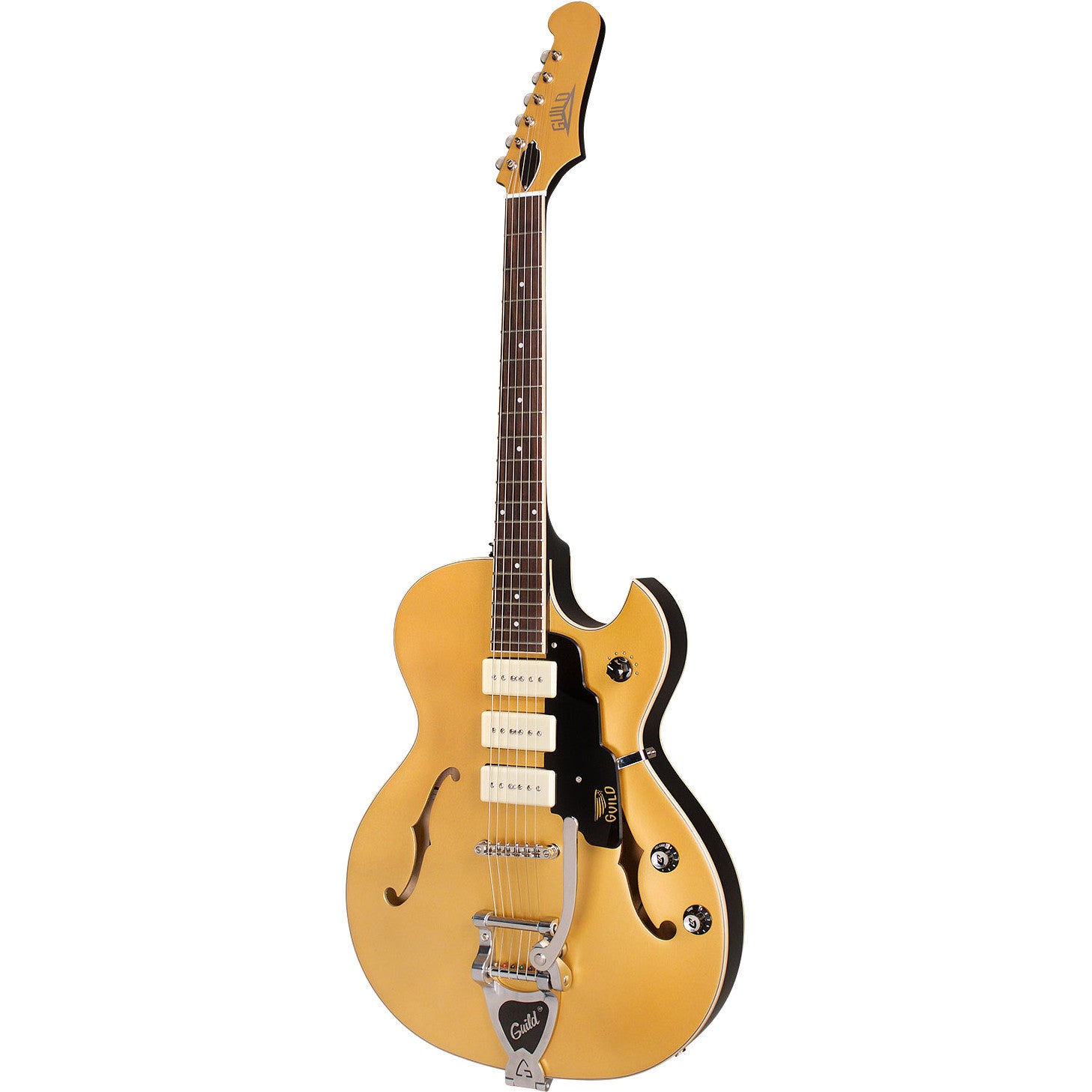 Guild Newark St. Collection Starfire I Jet 90 Satin Gold Semi-Acoustic Guitar with Tremolo Guild Newark St. Collection Starfire I Jet 90 Satin Gold Semi-Acoustic Guitar with Tremolo von Guild