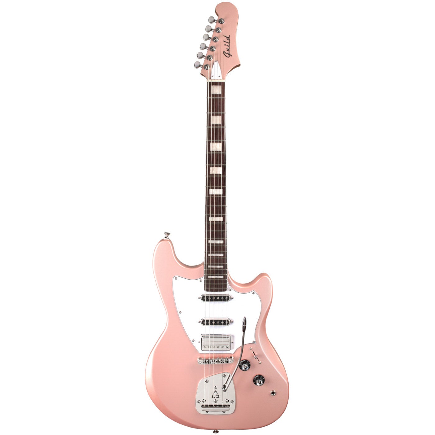Guild Newark St. Collection Surfliner Deluxe Rose Quartz Metallic Electric Guitar Guild Newark St. Collection Surfliner Deluxe Rose Quartz Metallic Electric Guitar von Guild