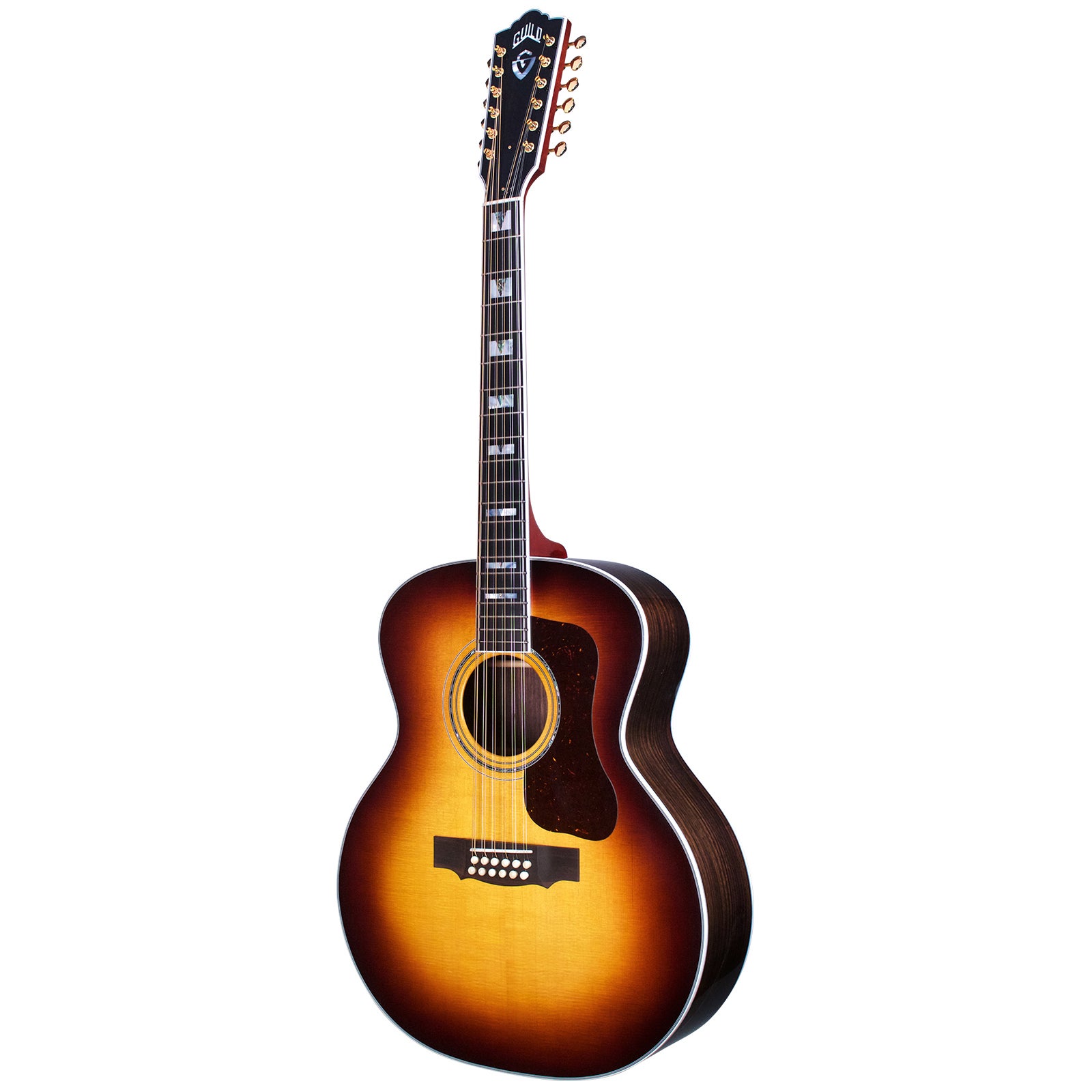 Guild USA F-512E Antique Sunburst Electro-Acoustic 12-String Guitar with Case Guild USA F-512E Antique Sunburst Electro-Acoustic 12-String Guitar with Case von Guild