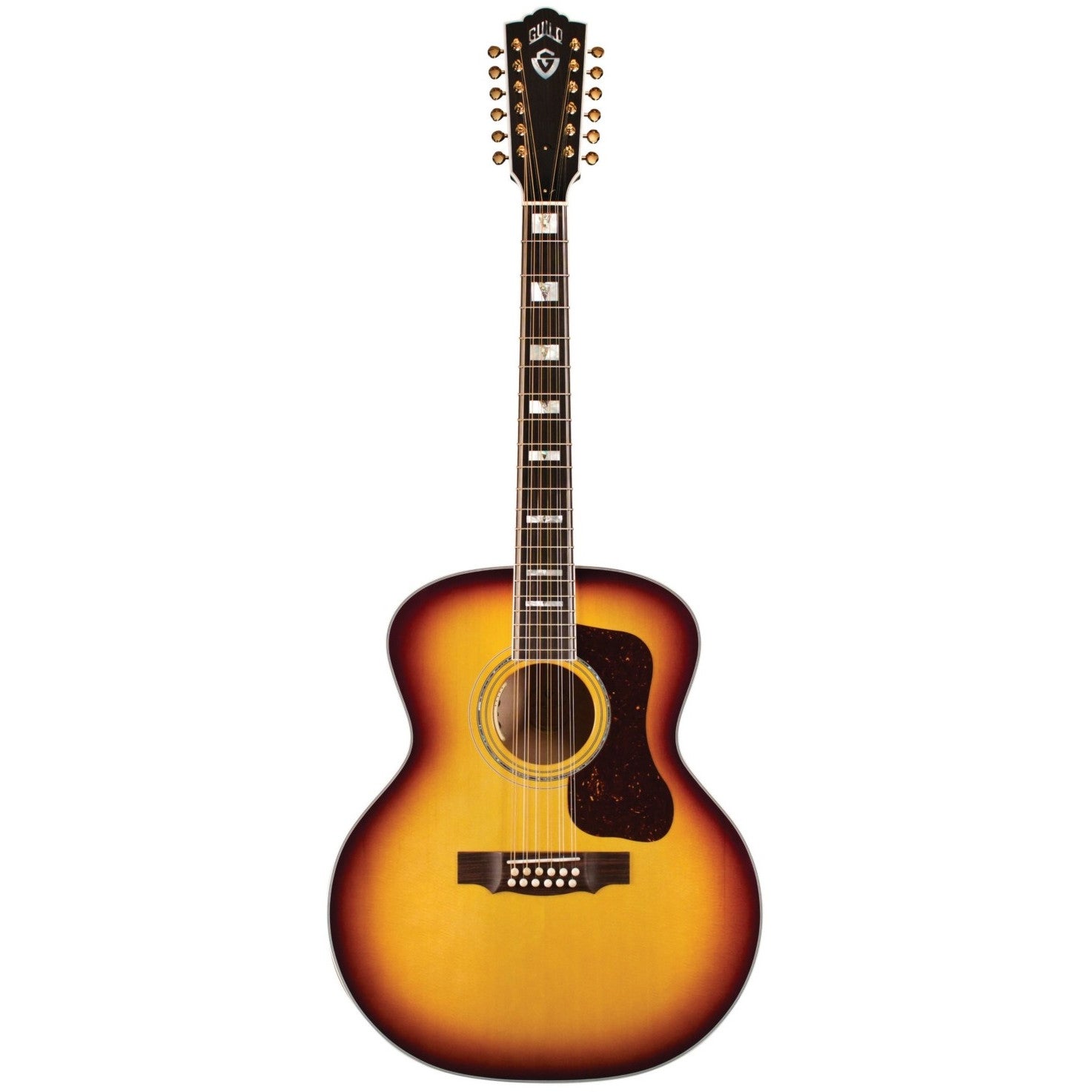 Guild USA F-512E Maple Antique Burst 12-String Electro-Acoustic Guitar Guild USA F-512E Maple Antique Burst 12-String Electro-Acoustic Guitar von Guild