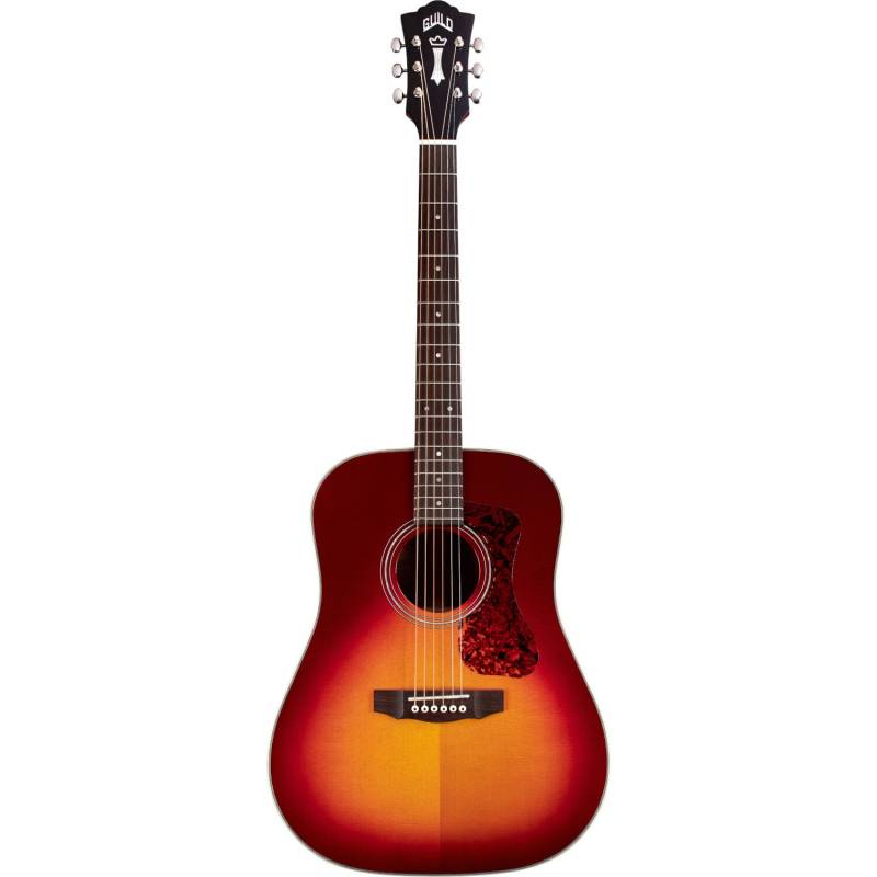 Guild Westerly Collection D-140 Cherry Burst Acoustic Guitar with Gig Bag von Guild