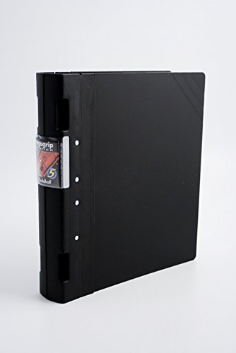 Guildhall GLX Ergogrip Binder Capacity 400 Sheets 4x 2 Prong 55mm A4 Black Ref 4537Z [Pack 2] von Guildhall