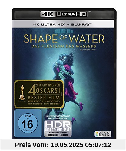 Shape of Water - Das Flüstern des Wassers  (4K Ultra HD) (+ Blu-ray) von Guillermo del Toro