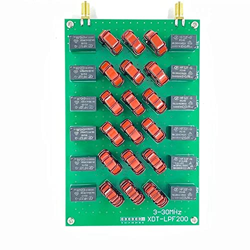 Guindxan -200 Kurzwellen-HF-Tiefpassfilter für Kurzwellen-Endstufen, Radios, 6-Band, 200 W, CW/300 W, SSB von Guindxan