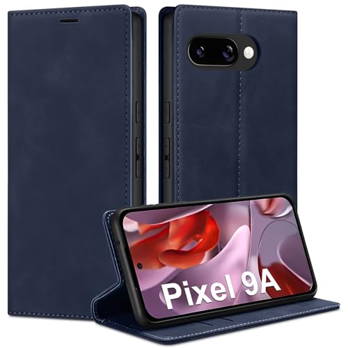 Guisessy Handyhülle für Google Pixel 9a Hülle Leder, Premium Klappbar Flip Wallet mit Magnet Kartenfach Standfunktion Schutzhülle Stoßfeste Klapphülle für Google Pixel 9a, Blau Guisessy Handyhülle für Google Pixel 9a Hülle Leder, Premium Klappbar Flip Wallet mit Magnet Kartenfach Standfunktion Schutzhülle Stoßfeste Klapphülle für Google Pixel 9a, Blau von Guisessy