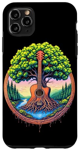 Akustikgitarre Baum des Lebens See & Wald Natur Gitarrist Hülle für iPhone 11 Pro Max Akustikgitarre Baum des Lebens See & Wald Natur Gitarrist Hülle für iPhone 11 Pro Max von Guitarist Nature Guitar Musician Apparel & Gifts