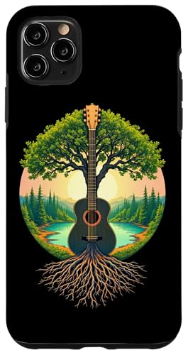 Akustikgitarre Baum des Lebens See & Wald Natur Gitarrist Hülle für iPhone 11 Pro Max Akustikgitarre Baum des Lebens See & Wald Natur Gitarrist Hülle für iPhone 11 Pro Max von Guitarist Nature Guitar Musician Apparel & Gifts