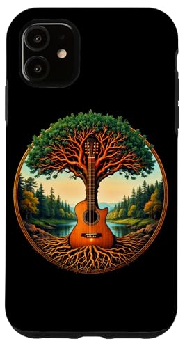 Akustikgitarre Baum des Lebens See & Wald Natur Gitarrist Hülle für iPhone 11 Akustikgitarre Baum des Lebens See & Wald Natur Gitarrist Hülle für iPhone 11 von Guitarist Nature Guitar Musician Apparel & Gifts