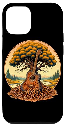 Akustikgitarre Baum des Lebens See & Wald Natur Gitarrist Hülle für iPhone 12/12 Pro Akustikgitarre Baum des Lebens See & Wald Natur Gitarrist Hülle für iPhone 12/12 Pro von Guitarist Nature Guitar Musician Apparel & Gifts