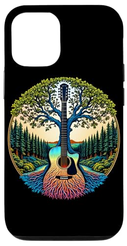 Akustikgitarre Baum des Lebens See & Wald Natur Gitarrist Hülle für iPhone 12/12 Pro Akustikgitarre Baum des Lebens See & Wald Natur Gitarrist Hülle für iPhone 12/12 Pro von Guitarist Nature Guitar Musician Apparel & Gifts