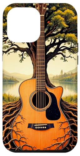 Akustikgitarre Baum des Lebens See & Wald Natur Gitarrist Hülle für iPhone 12 Pro Max Akustikgitarre Baum des Lebens See & Wald Natur Gitarrist Hülle für iPhone 12 Pro Max von Guitarist Nature Guitar Musician Apparel & Gifts