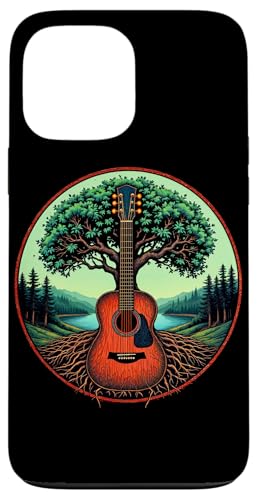 Akustikgitarre Baum des Lebens See & Wald Natur Gitarrist Hülle für iPhone 13 Pro Max Akustikgitarre Baum des Lebens See & Wald Natur Gitarrist Hülle für iPhone 13 Pro Max von Guitarist Nature Guitar Musician Apparel & Gifts