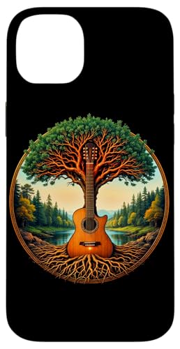 Akustikgitarre Baum des Lebens See & Wald Natur Gitarrist Hülle für iPhone 14 Plus Akustikgitarre Baum des Lebens See & Wald Natur Gitarrist Hülle für iPhone 14 Plus von Guitarist Nature Guitar Musician Apparel & Gifts