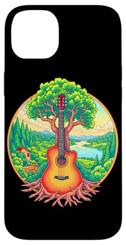 Akustikgitarre Baum des Lebens See & Wald Natur Gitarrist Hülle für iPhone 14 Plus Akustikgitarre Baum des Lebens See & Wald Natur Gitarrist Hülle für iPhone 14 Plus von Guitarist Nature Guitar Musician Apparel & Gifts