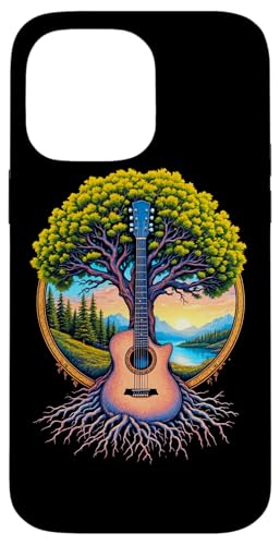 Akustikgitarre Baum des Lebens See & Wald Natur Gitarrist Hülle für iPhone 14 Pro Max Akustikgitarre Baum des Lebens See & Wald Natur Gitarrist Hülle für iPhone 14 Pro Max von Guitarist Nature Guitar Musician Apparel & Gifts