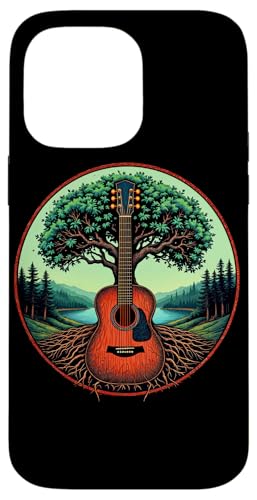Akustikgitarre Baum des Lebens See & Wald Natur Gitarrist Hülle für iPhone 14 Pro Max Akustikgitarre Baum des Lebens See & Wald Natur Gitarrist Hülle für iPhone 14 Pro Max von Guitarist Nature Guitar Musician Apparel & Gifts