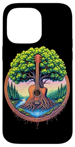 Akustikgitarre Baum des Lebens See & Wald Natur Gitarrist Hülle für iPhone 14 Pro Max Akustikgitarre Baum des Lebens See & Wald Natur Gitarrist Hülle für iPhone 14 Pro Max von Guitarist Nature Guitar Musician Apparel & Gifts